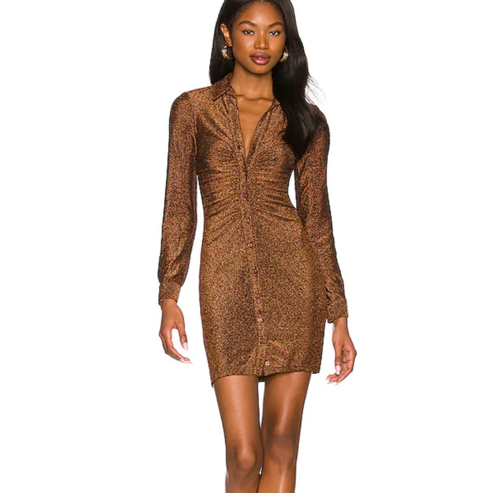 Bronze shimmer dress NWT